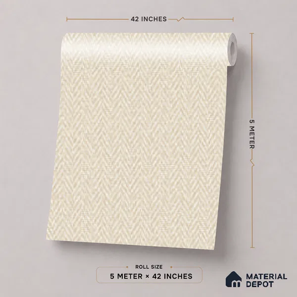 52508-2 | 5 Meter x 42 Inches Fabric Look Wallpaper - 57.41 Sq. Ft.