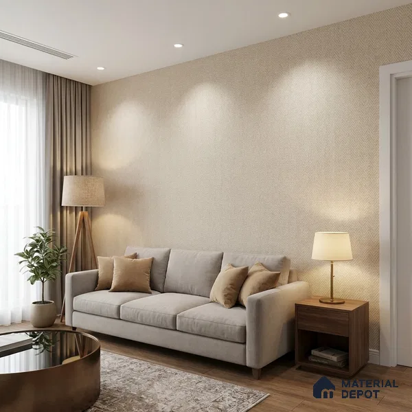 52508-2 | 5 Meter x 42 Inches Fabric Look Wallpaper - 57.41 Sq. Ft.
