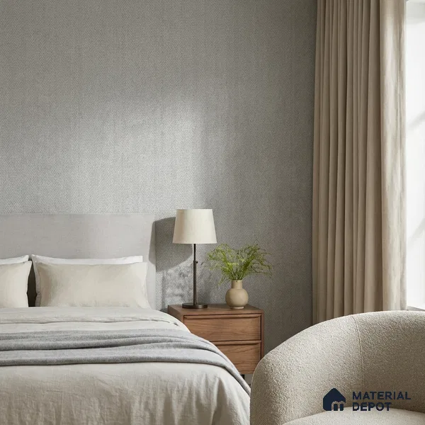 52508-4 | 5 Meter x 42 Inches Fabric Look Wallpaper - 57.41 Sq. Ft.