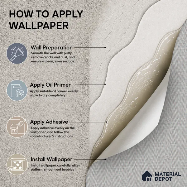 52508-4 | 5 Meter x 42 Inches Fabric Look Wallpaper - 57.41 Sq. Ft.