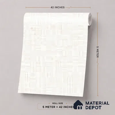 52507-1 | 5 Meter x 42 Inches Fabric Look Wallpaper - 57.41 Sq. Ft.