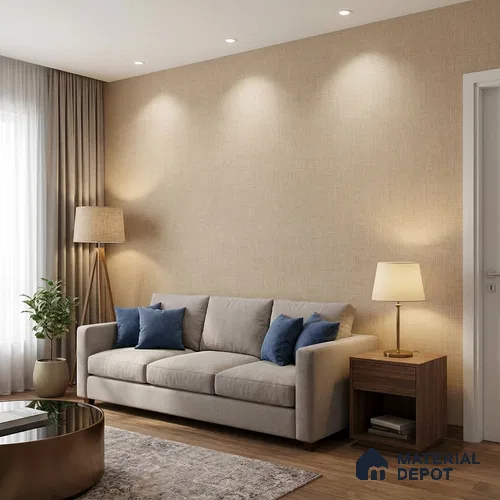 52507-4 | 5 Meter x 42 Inches Fabric Look Wallpaper - 57.41 Sq. Ft.