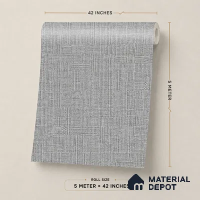 52507-6 | 5 Meter x 42 Inches Fabric Look Wallpaper - 57.41 Sq. Ft.