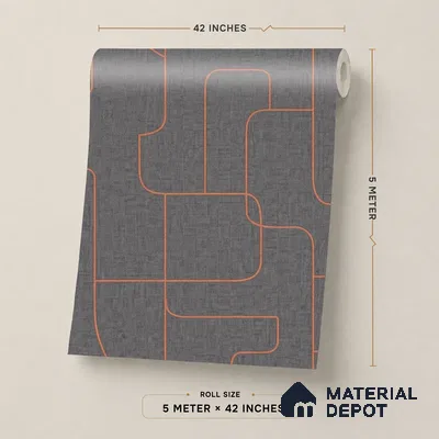 52504-3 | 5 Meter x 42 Inches Patterned Look Wallpaper - 57.41 Sq. Ft.