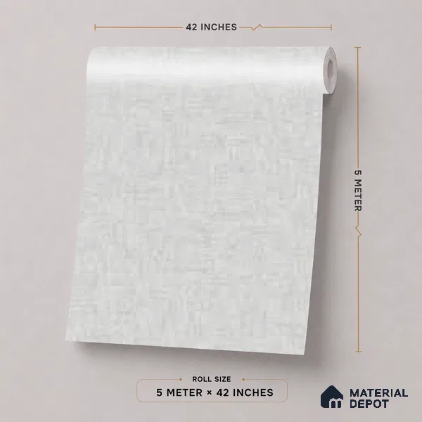 52503-2 | 5 Meter x 42 Inches Fabric Look Wallpaper - 57.41 Sq. Ft.