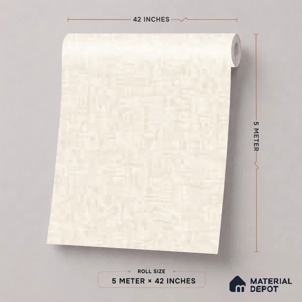 52503-4 | 5 Meter x 42 Inches Fabric Look Wallpaper - 57.41 Sq. Ft.