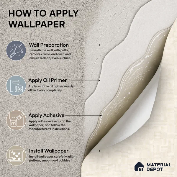 52503-4 | 5 Meter x 42 Inches Fabric Look Wallpaper - 57.41 Sq. Ft.