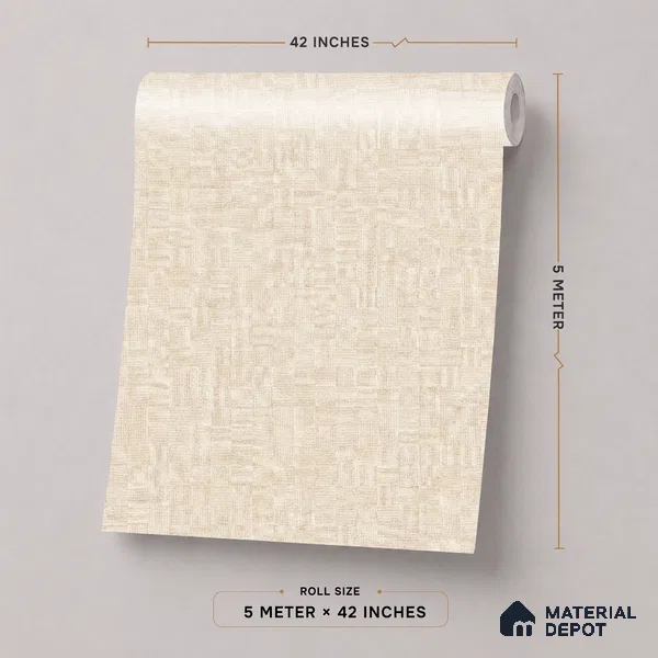 52503-5 | 5 Meter x 42 Inches Fabric Look Wallpaper - 57.41 Sq. Ft.