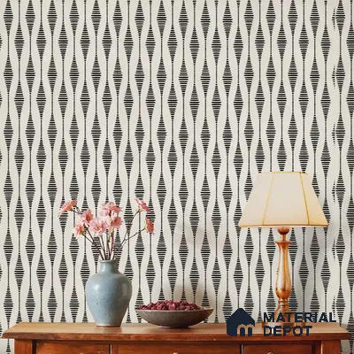 Waves in Motion, Abstract Design Canvas Wallpaper