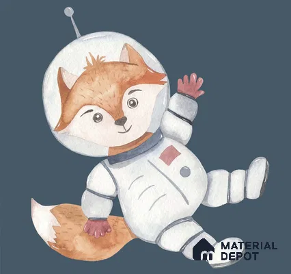 Moon Walk Dark Blue Kids Canvas Wallpaper
