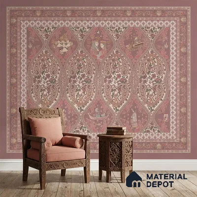 Kashmir Indian Design Handmade Wallpaper Customised Design