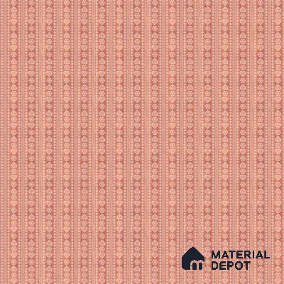 Sarangi Rajasthani Block Print Design Soft Feel Wallpaper Rust