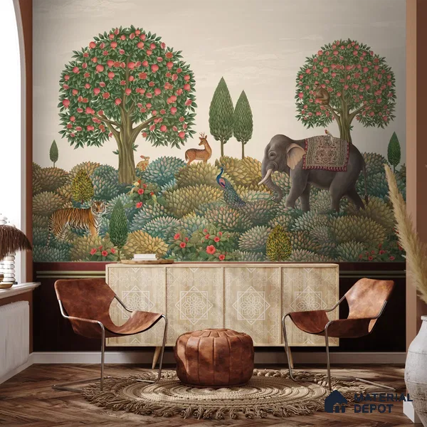 Rajasi Van, Indian Design Handmade Customised Wallpaper