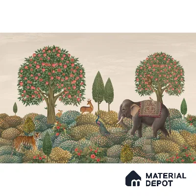 Rajasi Van, Indian Design Sandstone Customised Wallpaper