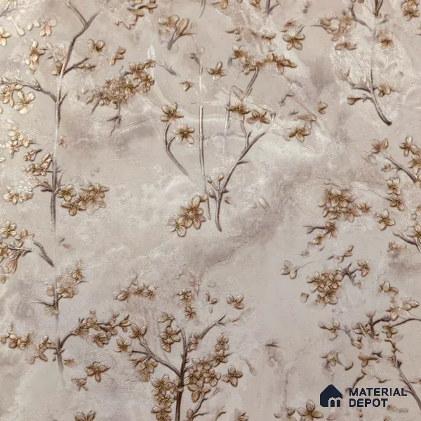 WP 1608-4 | 9.5 Meter x 21 Inch Florals Look Wallpaper - 55 Sq. Ft.