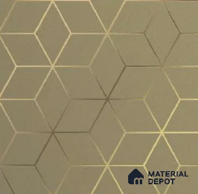 WS 2024 | 10 Meter x 21 Inches Geometric Look Wallpaper - 57.41 Sq. Ft. | Minimum 15% wastage during installation