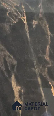 Black Marble Look LM 22748 8 ft x 4 ft Texture Finish Decorative Laminate - 1 mm | Suitable for TV Unit, Wardrobe, Kitchen Cabinets