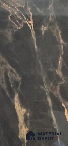 Black Marble Look LM 22748 8 ft x 4 ft Texture Finish Decorative Laminate - 1 mm | Suitable for TV Unit, Wardrobe, Kitchen Cabinets