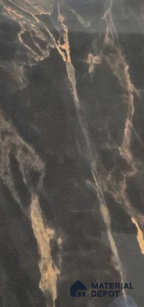 Black Marble Look LM 22748 8 ft x 4 ft Texture Finish Decorative Laminate - 1 mm | Suitable for TV Unit, Wardrobe, Kitchen Cabinets