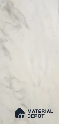 White Marble Look LM 22689 8 ft x 4 ft Texture Finish Decorative Laminate - 1 mm | Suitable for TV Unit, Wardrobe, Kitchen Cabinets