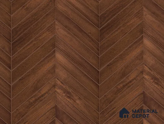 Chevron Engineered Floor EF 00067 Patternia Brown Walnut 20 x 4 inch (510x90 mm) - 15 mm | 100% Sustainable | 3 mm Top Layer | 25 Year Warranty | Eco Friendly | Suitable with Underfloor Heating