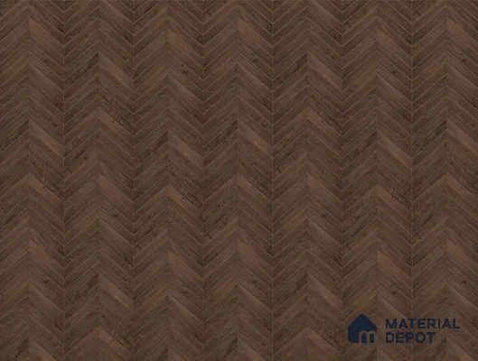 Chevron Engineered Floor EF 00067 B Patternia Burnt Dark Walnut 20 x 4 inch (510x90 mm) - 15 mm | 100% Sustainable | 3 mm Top Layer | 25 Year Warranty | Eco Friendly | Suitable with Underfloor Heating