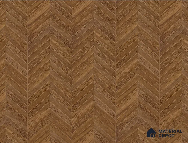 Chevron Engineered Floor EF 00067 C Patternia Liquorice Cinnamon Oak 20 x 4 inch (510x90 mm) - 15 mm | 100% Sustainable | 3 mm Top Layer | 25 Year Warranty | Eco Friendly | Suitable with Underfloor Heating