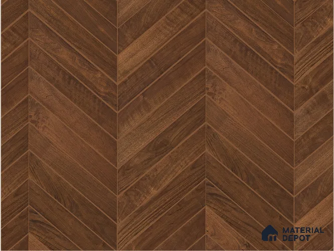 Chevron Engineered Floor EF 00067 G Patternia Walnut Noce Hardwood 20 x 4 inch (510x90 mm) - 15 mm | 100% Sustainable | 3 mm Top Layer | 25 Year Warranty | Eco Friendly | Suitable with Underfloor Heating