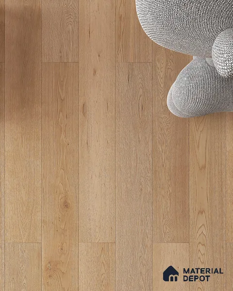 Engineered Wood Floor EF 00068 B Vestige Beige Radiance 75 x 8 inch (1900x194 mm) - 14 mm | 3 Layer Flooring | 3 mm Top Layer | 25 Year Warranty | Eco Friendly | Moisture Resistant | Click Lock Technology