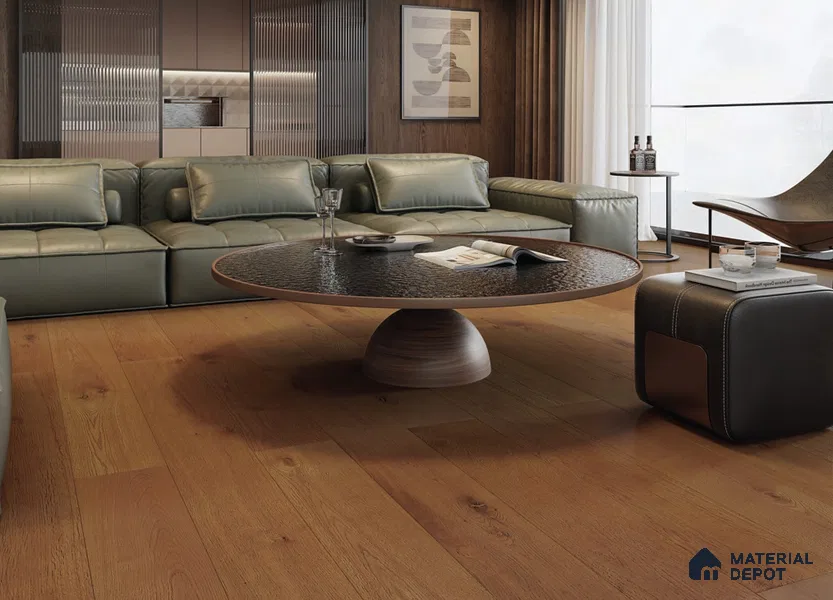 Engineered Wood Floor EF 00068 H Vestige Charcoal Depths 75 x 8 inch (1900x194 mm) - 14 mm | 3 Layer Flooring | 3 mm Top Layer | 25 Year Warranty | Eco Friendly | Moisture Resistant | Click Lock Technology