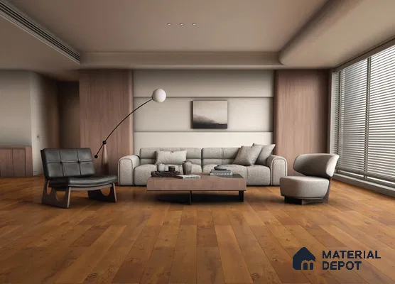 Engineered Wood Floor EF 00068 F Vestige Copper Luster 75 x 8 inch (1900x194 mm) - 14 mm | 3 Layer Flooring | 3 mm Top Layer | 25 Year Warranty | Eco Friendly | Moisture Resistant | Click Lock Technology