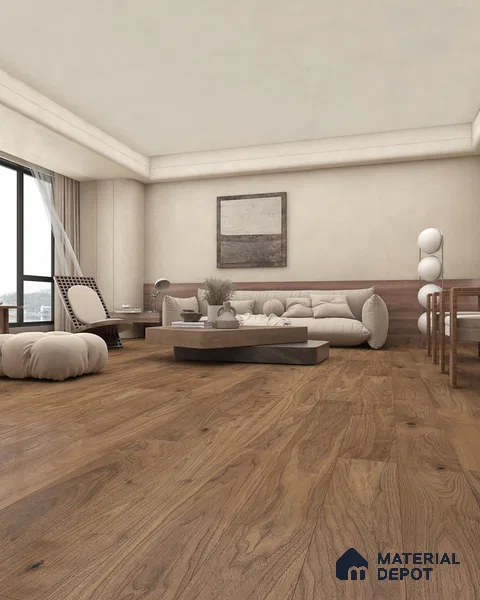 Engineered Wood Floor EF 00068 J Vestige Ebony Dusk 75 x 8 inch (1900x194 mm) - 14 mm | 3 Layer Flooring | 3 mm Top Layer | 25 Year Warranty | Eco Friendly | Moisture Resistant | Click Lock Technology