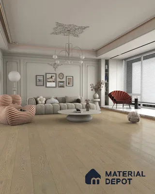 Engineered Wood Floor EF 00068 D Vestige Pearlescent Grey 75 x 8 inch (1900x194 mm) - 14 mm | 3 Layer Flooring | 3 mm Top Layer | 25 Year Warranty | Eco Friendly | Moisture Resistant | Click Lock Technology
