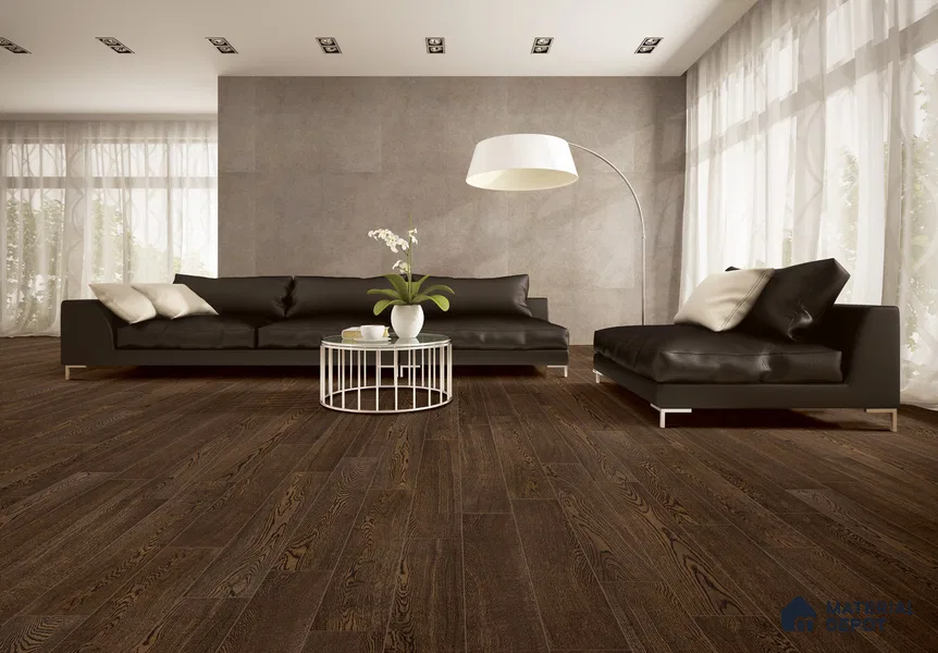 European Oak Engineered Wood Floor EF 00063 E Willow Dusk 47 x 5 inch (1200x127 mm) - 12 mm | Multilayer Flooring | 2 mm Top Layer | Suitable with Underfloor Heating | UV Lacquer Coating | Brushed Finish | Drop Lock | 25 Years Warranty