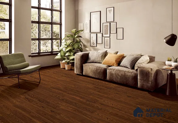 European Oak Engineered Wood Floor EF 00063 B Willow Everly 47 x 5 inch (1200x127 mm) - 12 mm | Multilayer Flooring | 2 mm Top Layer | Suitable with Underfloor Heating | UV Lacquer Coating | Brushed Finish | Drop Lock | 25 Years Warranty