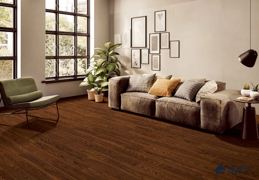 European Oak Engineered Wood Floor EF 00063 B Willow Everly 47 x 5 inch (1200x127 mm) - 12 mm | Multilayer Flooring | 2 mm Top Layer | Suitable with Underfloor Heating | UV Lacquer Coating | Brushed Finish | Drop Lock | 25 Years Warranty