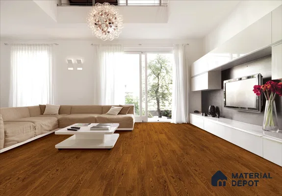 European Oak Engineered Wood Floor EF 00063 Willow Golden Hour 47 x 5 inch (1200x127 mm) - 12 mm | Multilayer Flooring | 2 mm Top Layer | Suitable with Underfloor Heating | UV Lacquer Coating | Brushed Finish | Drop Lock | 25 Years Warranty