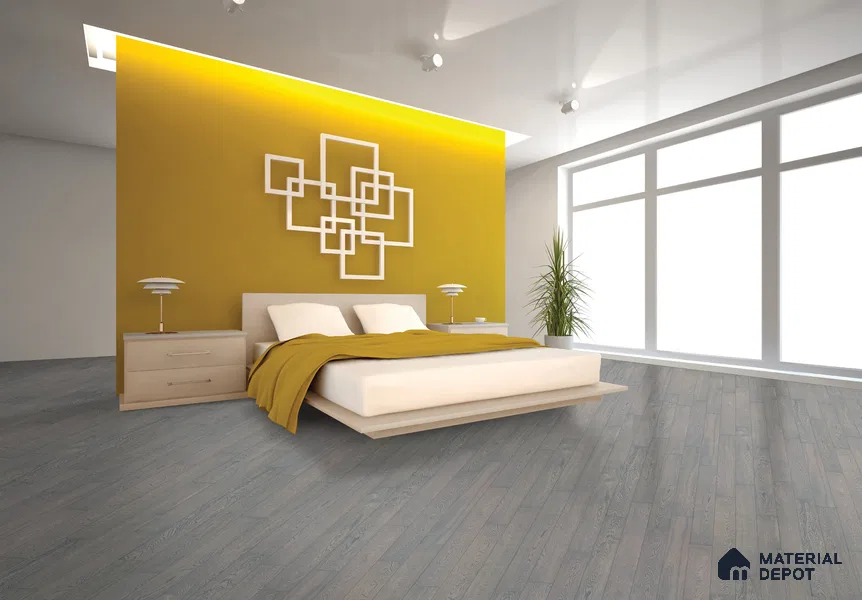 European Oak Engineered Wood Floor EF 00063 D Willow Levante 47 x 5 inch (1200x127 mm) - 12 mm | Multilayer Flooring | 2 mm Top Layer | Suitable with Underfloor Heating | UV Lacquer Coating | Brushed Finish | Drop Lock | 25 Years Warranty