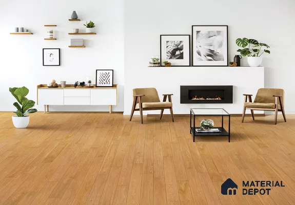European Oak Engineered Wood Floor EF 00063 F Willow Origine 47 x 5 inch (1200x127 mm) - 12 mm | Multilayer Flooring | 2 mm Top Layer | Suitable with Underfloor Heating | UV Lacquer Coating | Brushed Finish | Drop Lock | 25 Years Warranty