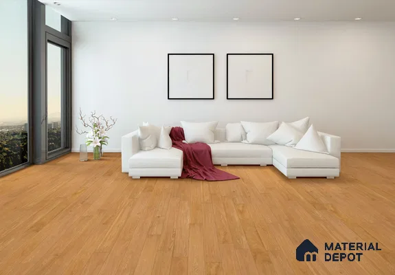 European Oak Engineered Wood Floor EF 00063 F Willow Origine 47 x 5 inch (1200x127 mm) - 12 mm | Multilayer Flooring | 2 mm Top Layer | Suitable with Underfloor Heating | UV Lacquer Coating | Brushed Finish | Drop Lock | 25 Years Warranty
