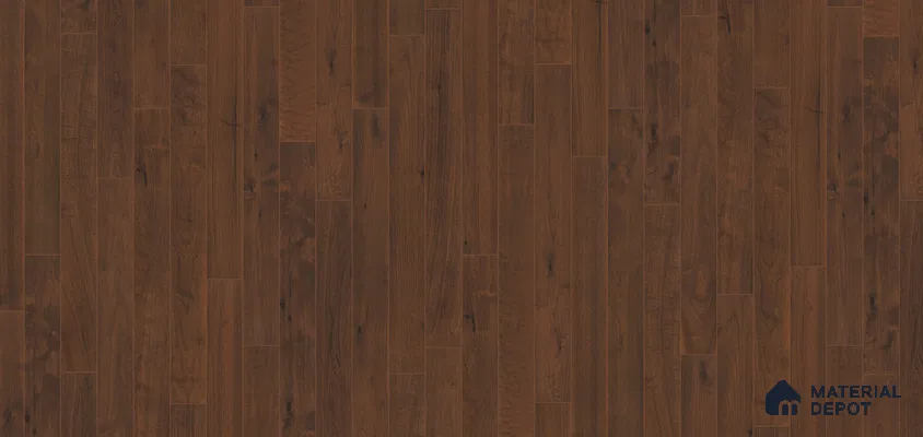Hardwood Engineered Floor EF 00065 Slimy Burnt Dark Walnut (24-75 inch) x 5 inch (600-1900 mm)x125 mm - 14 mm | Multilayer Flooring | 3 mm Top Layer | Random Sizes