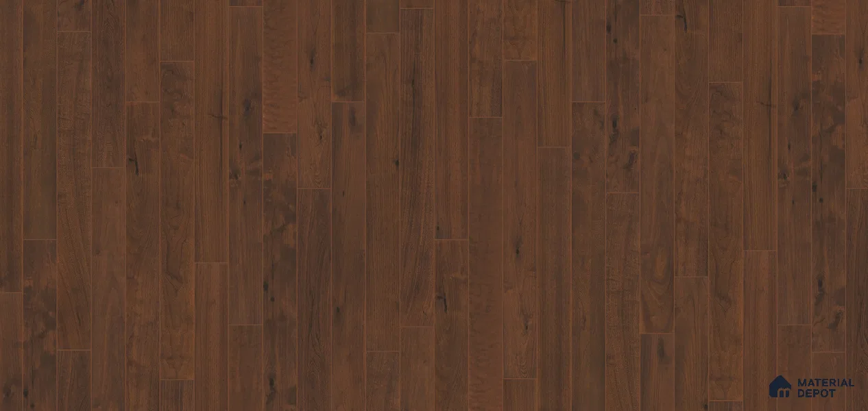 Hardwood Engineered Floor EF 00065 Slimy Burnt Dark Walnut (24-75 inch) x 5 inch (600-1900 mm)x125 mm - 14 mm | Multilayer Flooring | 3 mm Top Layer | Random Sizes