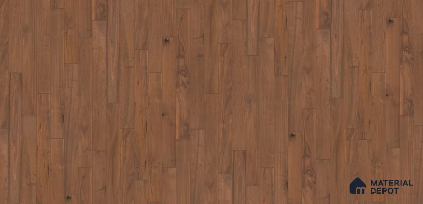 Hardwood Engineered Floor EF 00065 D Slimy Select Walnut Nature (24-75 inch) x 5 inch (600-1900 mm)x125 mm - 14 mm | Multilayer Flooring | 3 mm Top Layer | Random Sizes