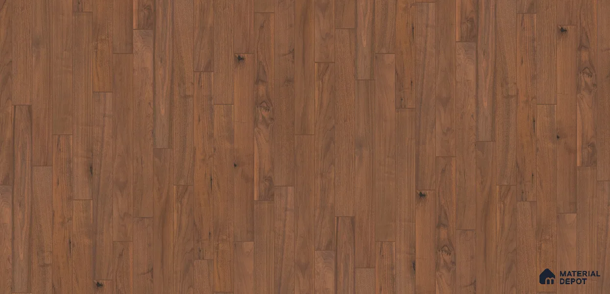 Hardwood Engineered Floor EF 00065 D Slimy Select Walnut Nature (24-75 inch) x 5 inch (600-1900 mm)x125 mm - 14 mm | Multilayer Flooring | 3 mm Top Layer | Random Sizes