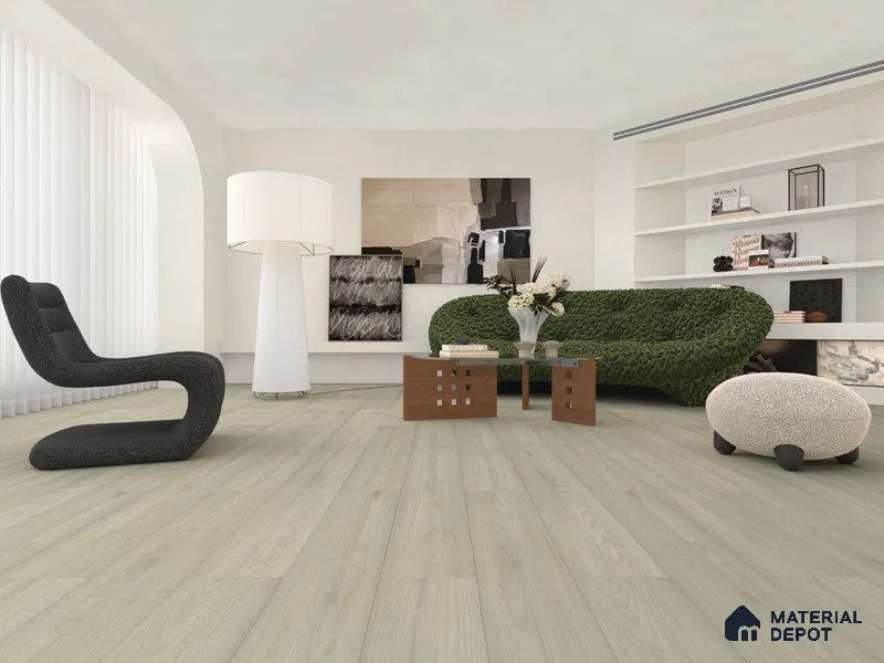 HDF Real Wood Matte Surface Laminate Wood Floor AC5 Grade LF 00342 D Elegancia Autumn Russet 48 x 8 inch (1216x197 mm) - 8 mm | 100% Water Proof | Anti Static and Stain Resistant | 0.5 mm V Groove | EIR Surface | Uniclic Installation | 48 Plank Variations