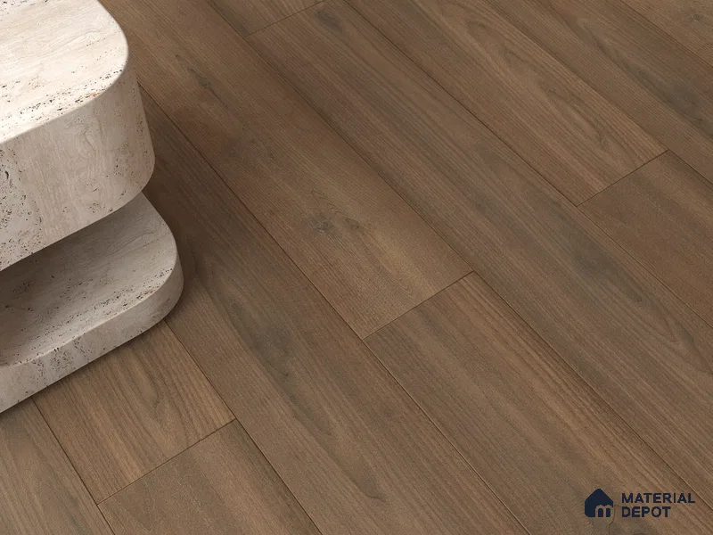 HDF Real Wood Matte Surface Laminate Wood Floor AC5 Grade LF 00342 E Elegancia Golden Ember 48 x 8 inch (1216x197 mm) - 8 mm | 100% Water Proof | Anti Static and Stain Resistant | 0.5 mm V Groove | EIR Surface | Uniclic Installation | 48 Plank Variations