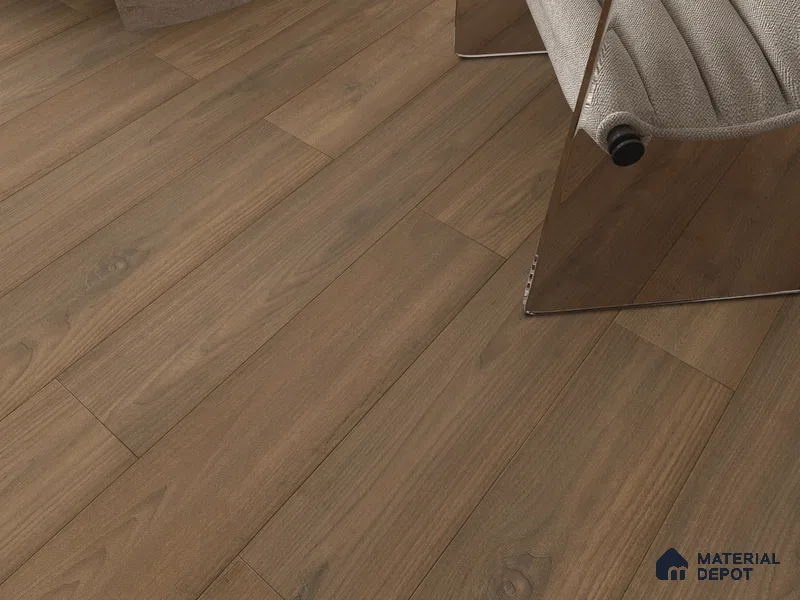 HDF Real Wood Matte Surface Laminate Wood Floor AC5 Grade LF 00342 E Elegancia Golden Ember 48 x 8 inch (1216x197 mm) - 8 mm | 100% Water Proof | Anti Static and Stain Resistant | 0.5 mm V Groove | EIR Surface | Uniclic Installation | 48 Plank Variations
