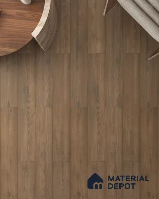 HDF Real Wood Matte Surface Laminate Wood Floor AC5 Grade LF 00342 E Elegancia Golden Ember 48 x 8 inch (1216x197 mm) - 8 mm | 100% Water Proof | Anti Static and Stain Resistant | 0.5 mm V Groove | EIR Surface | Uniclic Installation | 48 Plank Variations