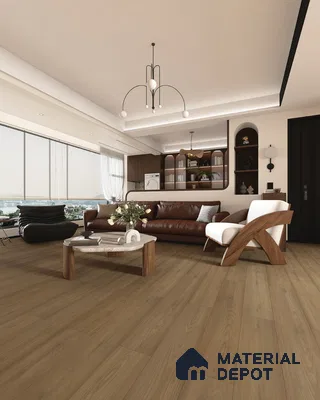 HDF Real Wood Matte Surface Laminate Wood Floor AC5 Grade LF 00342 C Elegancia Hazel Charm 48 x 8 inch (1216x197 mm) - 8 mm | 100% Water Proof | Anti Static and Stain Resistant | 0.5 mm V Groove | EIR Surface | Uniclic Installation | 48 Plank Variations