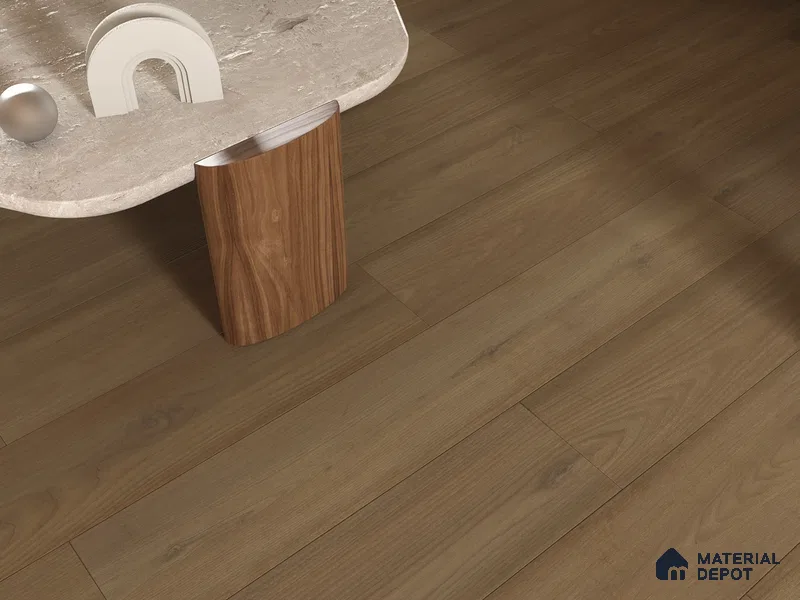 HDF Real Wood Matte Surface Laminate Wood Floor AC5 Grade LF 00342 C Elegancia Hazel Charm 48 x 8 inch (1216x197 mm) - 8 mm | 100% Water Proof | Anti Static and Stain Resistant | 0.5 mm V Groove | EIR Surface | Uniclic Installation | 48 Plank Variations